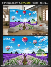 花海电视背景墙