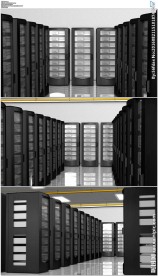 三维计算机中心机房服务器