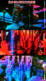 晶块动态循环动态背景视频