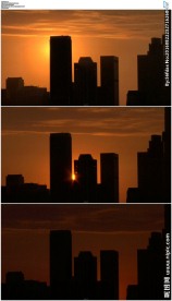 城市高楼大楼日落视频素材