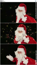 圣诞老人提着礼物