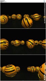 转动黄色小球视频背景