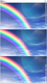 蓝天彩虹led视频素材