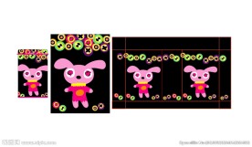 卡通  花布 手机壳图案