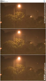 夜晚城市暴风雨