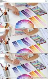 年轻设计师工作