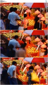 中国香港水果店