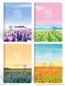 本本封面 那时花开