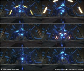 科技感空间立方体VJ