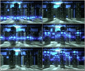 时尚现代灯箱矩阵VJ循环