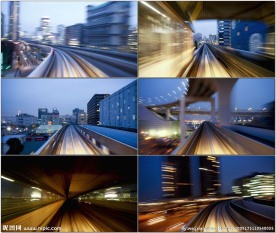 地铁轻轨快速穿梭城市