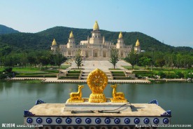灵山大佛五印坛城祥麟法轮金顶与