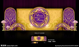 紫色巴洛克婚礼