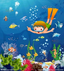 卡通海底世界