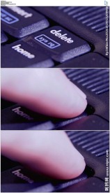 手按键盘删除键