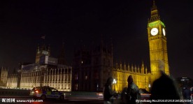 间隔拍摄-威斯敏特宫的晚上