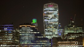 伦敦天际线的夜晚