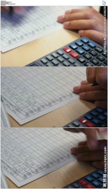 会计按计算器记账