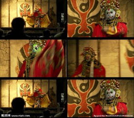 川剧变脸实拍影视素材