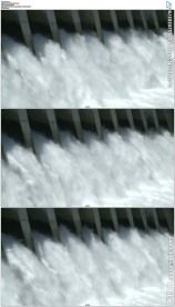 水电站大坝水流