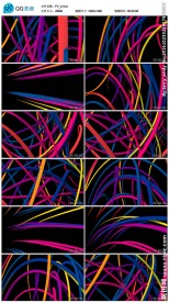 动感渐变线条空间交汇背景视频