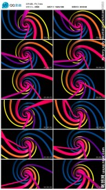 动感渐变线条空间交汇背景视频