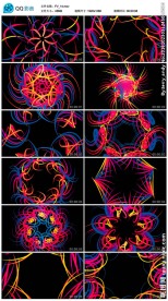 动感渐变线条空间交汇背景视频