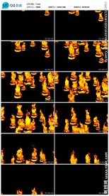 万圣节恐怖南瓜头视频素材