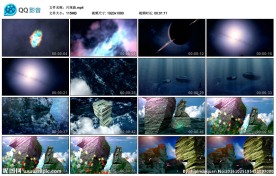 星空隧道地球海洋花朵大屏幕背景