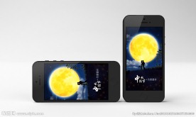 思乡回家明月中秋手机页面