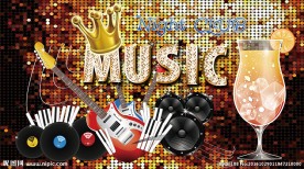 绚丽马赛克音乐系列背景墙