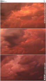 流动的红色云层