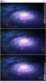 蓝色星云粒子宇宙空间