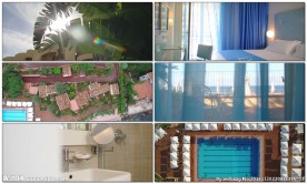 海边度假酒店全景视频