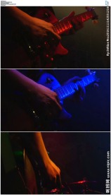 夜店酒吧弹吉他特写