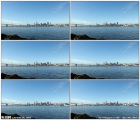 隔海眺望旧金山市中心