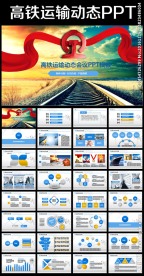 简约大气高铁动车铁路汇报