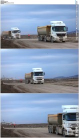 工地卡车运输石头