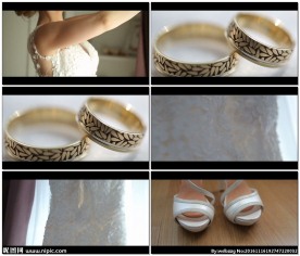 婚礼上新娘准备的视频