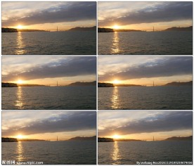 金门大桥的黄昏