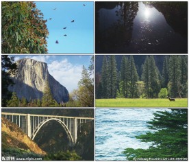 山河美景壮观自然