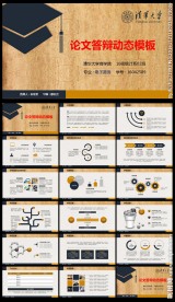 复古文科毕业答辩PPT模板