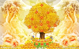 聚宝盆中式背景墙