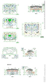 别墅住宅建筑设计CAD图纸