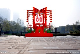 春节宫灯景观造型