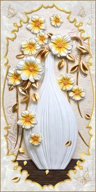 浮雕花瓶欧式玄关