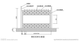 不锈钢围栏示意图