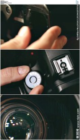 摄影师调节单反相机