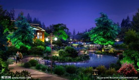 景观亮化园区曲径照明