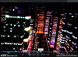 夜空城市 LED 动态 背景素